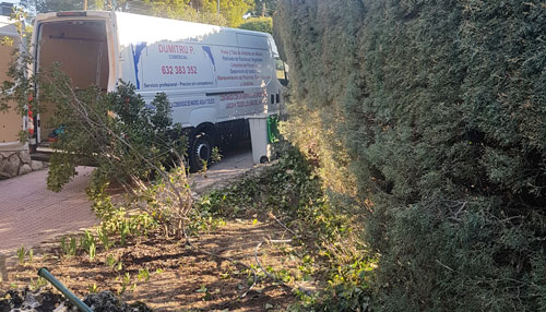 servicios retirada de residuos vegetales Podas y Talas Dumitru